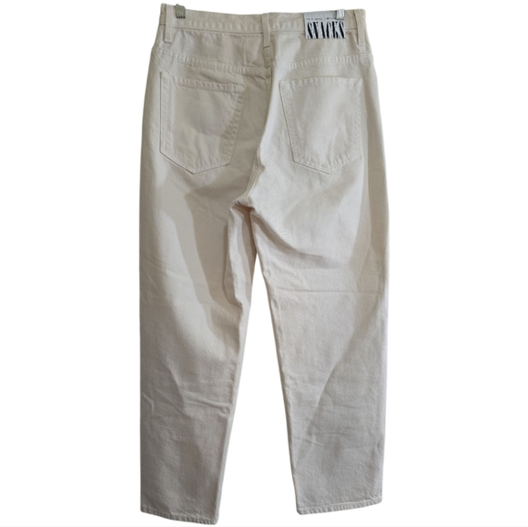 Mother Jeans Snacks! High Waisted Double Stack Ankle In Grab-n-go Natural 29 - Picture 7 of 13